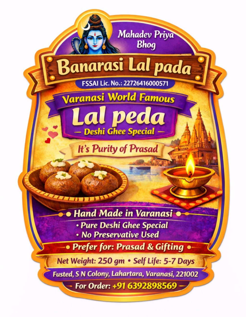 Desi Ghee Lal Peda from Banaras – Premium Quality