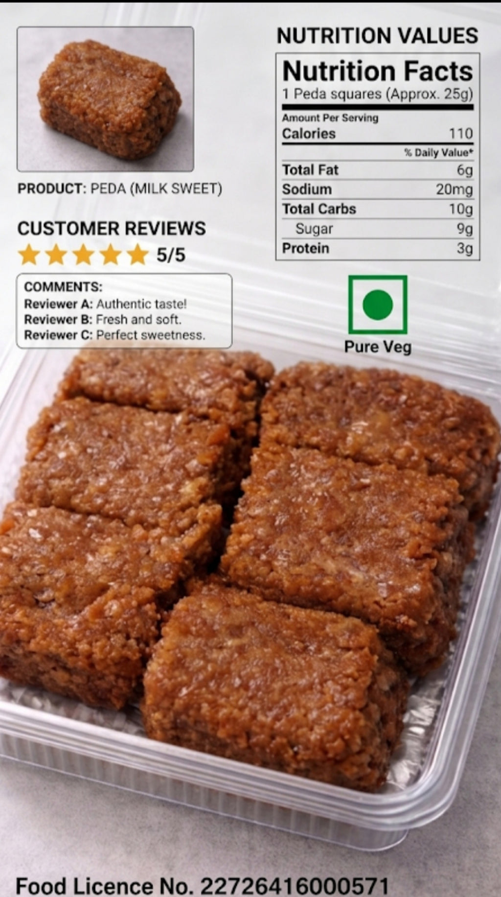 Desi Ghee Lal Peda from Banaras – Premium Quality